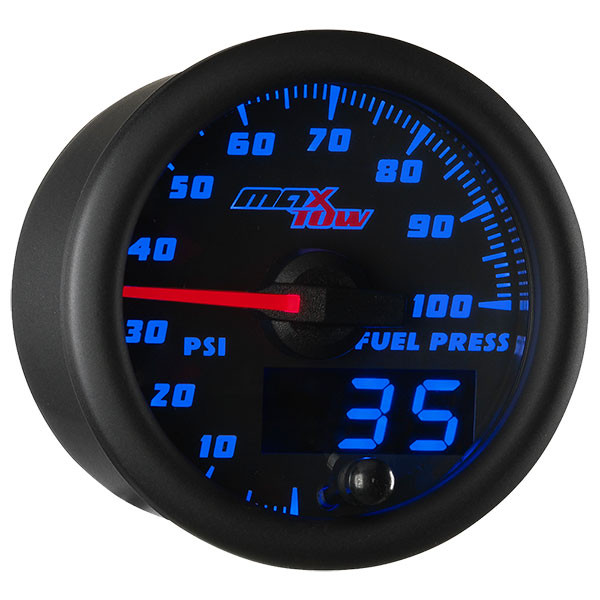Black & Blue MaxTow 100 PSI Fuel Pressure Gauge Black & Blue MaxTow 100 PSI Fuel Pressure Gauge