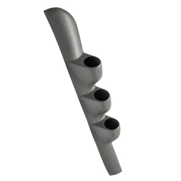 Gray Triple Pillar Gauge Pod for 1998-2002 Dodge Ram Cummins