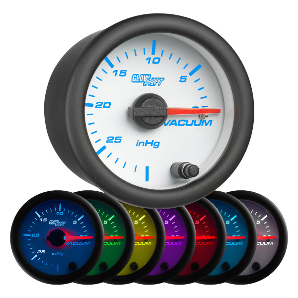 GlowShift | White 7 Color Series Volt Gauge for Cars and Trucks