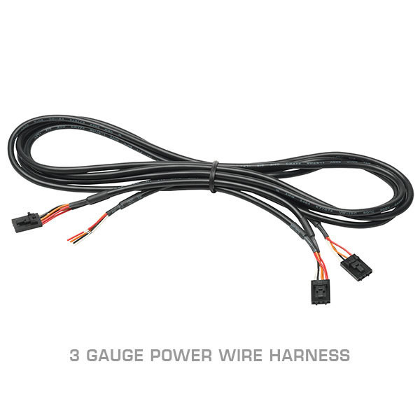 Included 3 Gauge Power Wire Harness