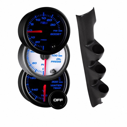 2003-2008 Hyundai Tiburon Custom 7 Color Gauge Package Gallery