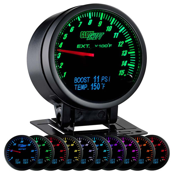 GlowShift  3in1 Diesel Combo Gauges