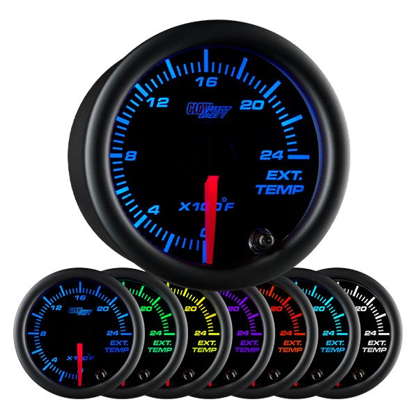 Black 7 Color 2400° F Exhaust Gas Temperature Gauge