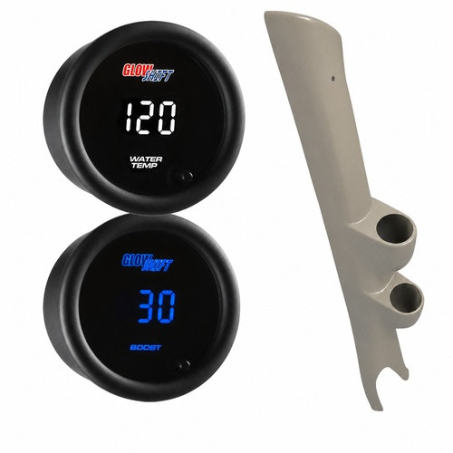 10 Color Digital Series Dual Gauge Package for 2003-2009 Dodge Ram Cummins