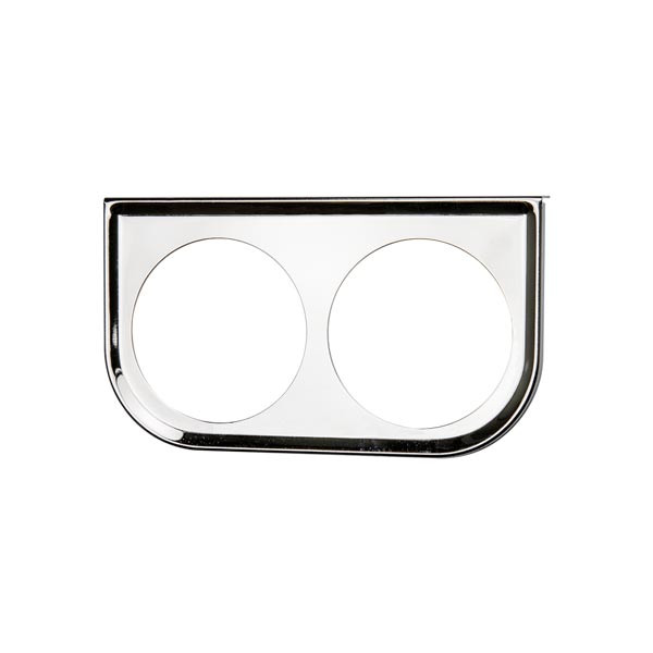Universal Dual Gauge Chrome Under Dashboard Mounting Bracket Pod