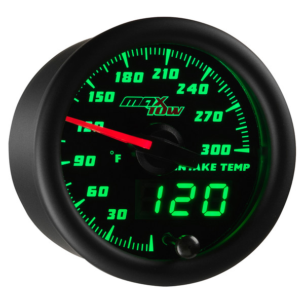 Black & Green MaxTow Intake Temperature Gauge Black & Green MaxTow Intake Temperature Gauge