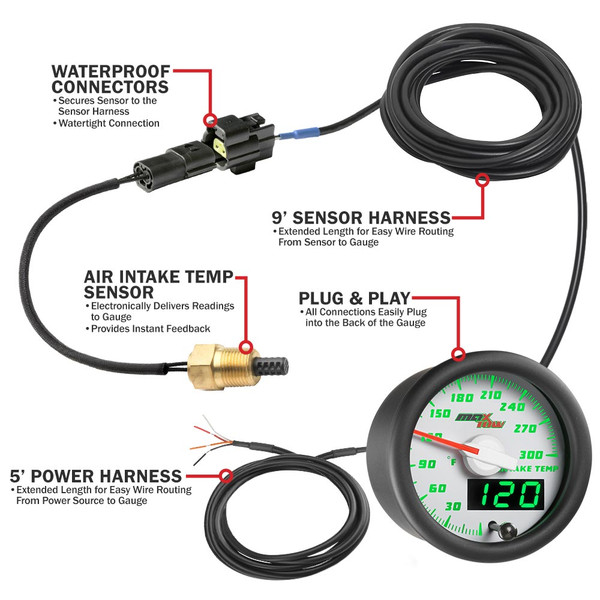 MaxTow Intake Temperature Parts & Wiring Schematic