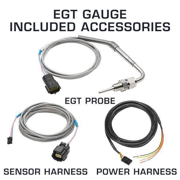 Included Accessories with Exhaust Gas Temperature Gauges