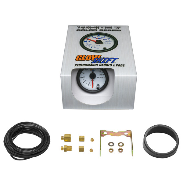 GlowShift White 7 Color 20 PSI Boost Gauge Unboxed