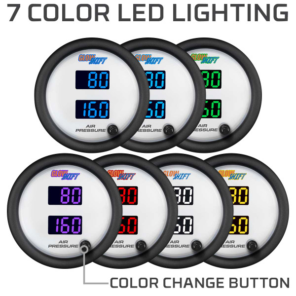 White 7 Color LED Lighting