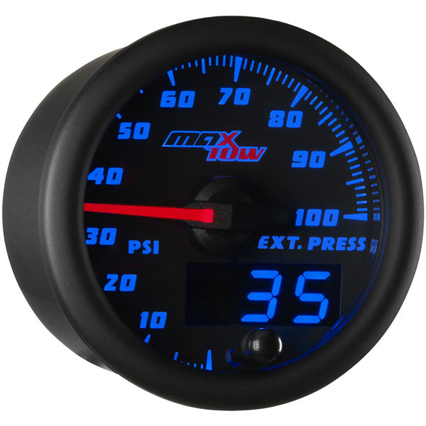 Black & Blue MaxTow 100 PSI Exhaust Pressure Gauge