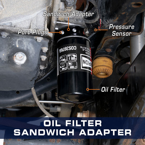 Oil Filter Sandwich Adapter for 2011-2027 6.7L Ford Power Stroke