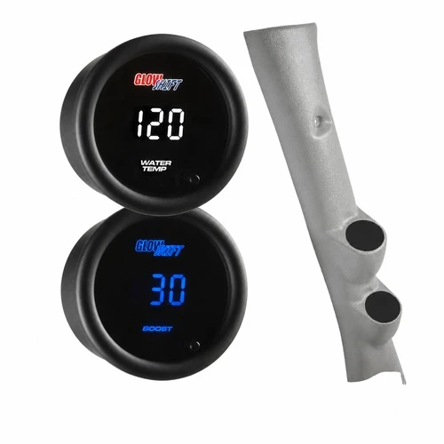 10 Color Digital Series Dual Gauge Package for 2010-2018 Dodge Ram Cummins