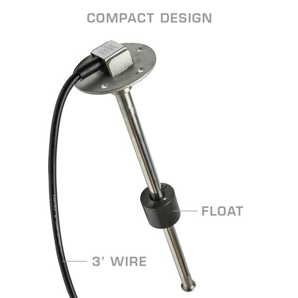 12" Fuel Level Sensor - Compact Design