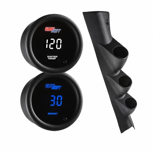 10 Color Digital Series Triple Gauge Package for 2017-2022 Ford Super Duty Power Stroke