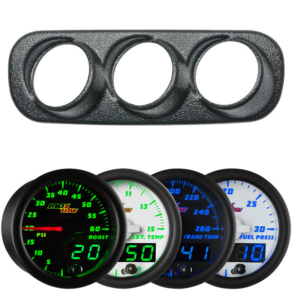 GlowShift | 7 Color Series Triple Dash Gauge Package for 2003-2005