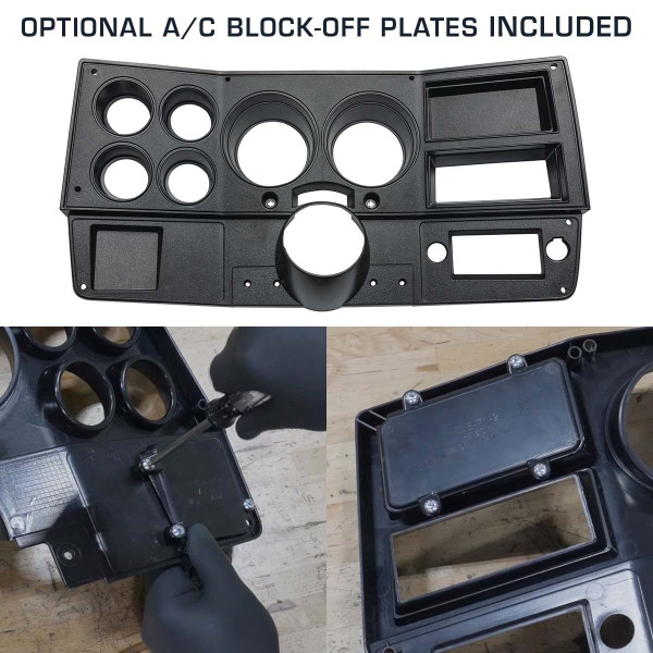 Optional A/C Block Off Plates Included