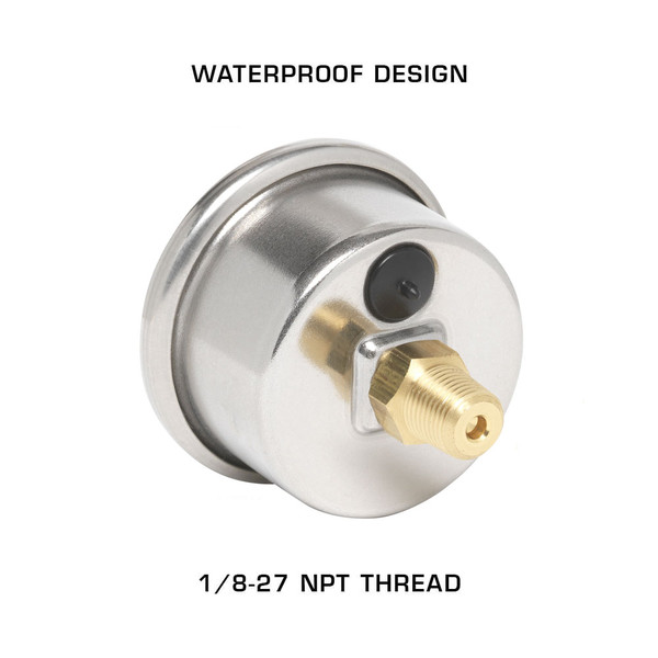 Waterproof Design with 1/8-27 NPT Thread