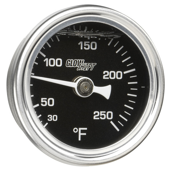Liquid Filled Black Mechanical Temperature Gauge