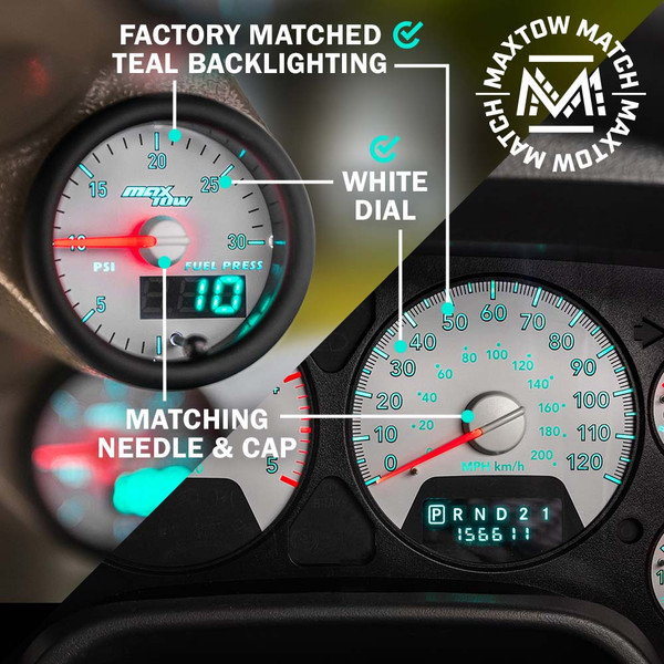 MaxTow Match Comparison with Factory Cluster Gauges