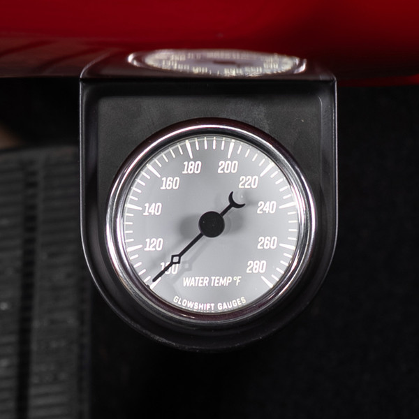 Classic White Series Water Temperature Gauge Installed