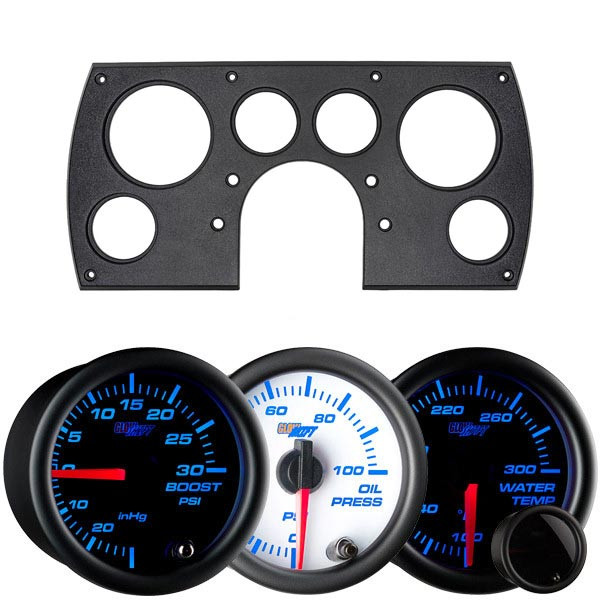 1982-1989 Chevrolet Camaro Compatible 7 Color Series 6-Gauge 3-3/8" Cluster Dashboard Panel Pod Gauge Package