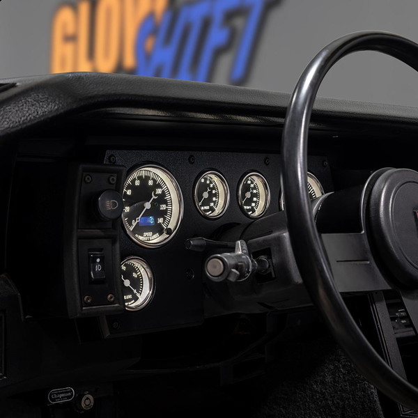 1982-1989 Chevrolet Camaro Compatible Classic Black 6-Gauge 3-3/8" Cluster Dashboard Panel Pod Gauge Package
