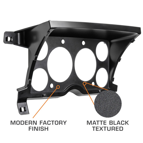 Modern Factory Finish with a Matte Black OEM-Style Texture