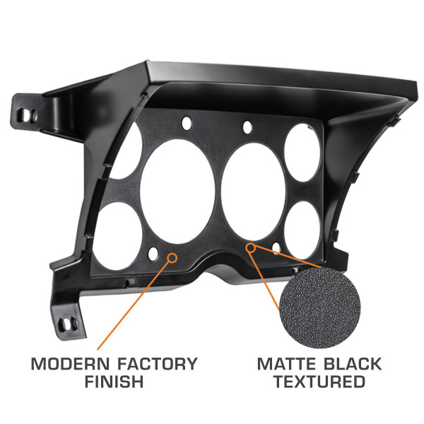 6 Gauge Cluster Dashboard Gauge Pod Compatible with 86-94 Chevy S10 Blazer Features a Modern Factory Matte Black Texture Finish