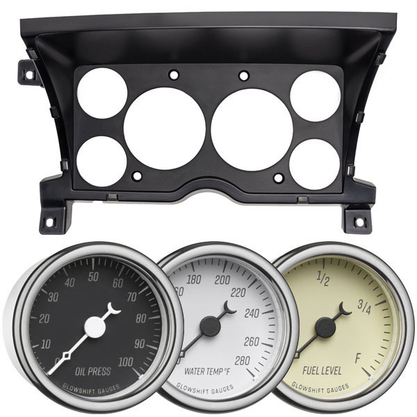1986-1994 Chevrolet S-10 Blazer Compatible Classic Series 6-Gauge 3-3/8" Cluster Dashboard Panel Pod Gauge Package