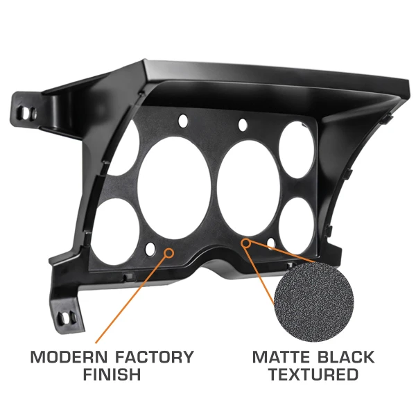 6 Gauge Cluster Dashboard Gauge Pod Compatible with 86-94 GMC S15 Jimmy Features a Modern Factory Matte Black Texture Finish