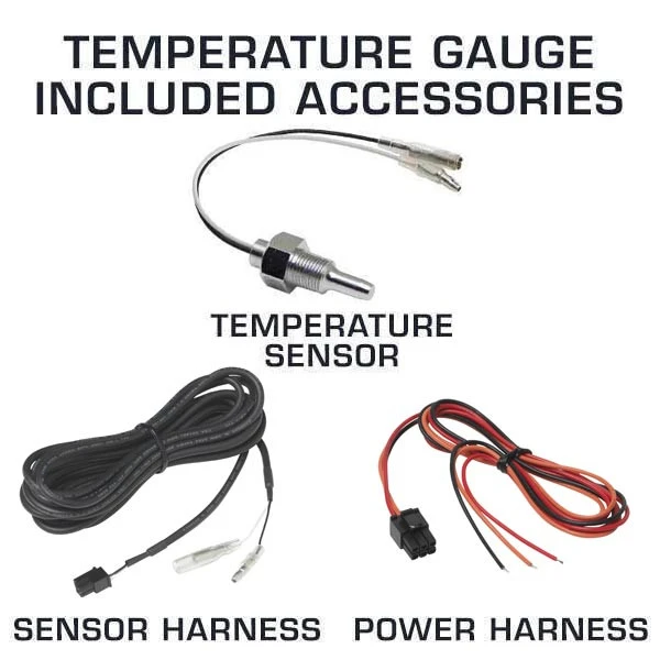 Included Accessories with Temperature Gauges