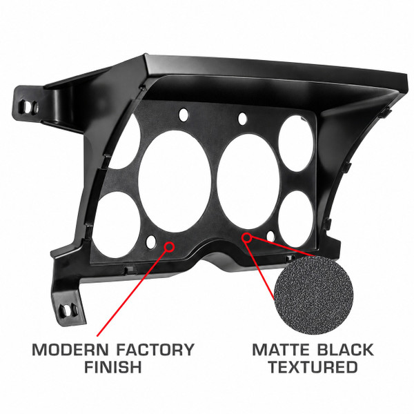 6 Gauge Cluster Dashboard Gauge Pod Compatible with 1992 GMC Sonoma GT Features a Modern Factory Matte Black Texture Finish