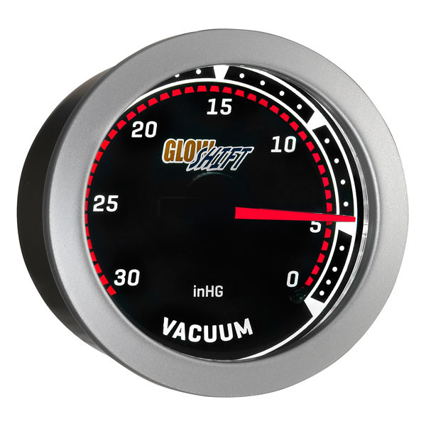 GlowShift Tinted Series Automotive Vacuum Gauge for Cars and Trucks