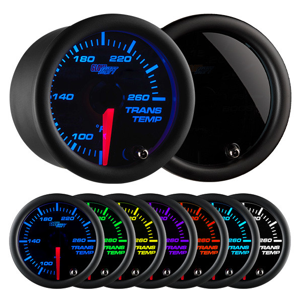 GlowShift | Tinted 7 Color Transmission Temperature Gauge