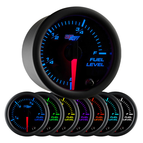 470.GAUGE（ゲージ）Dark Shadow / Citron Green GlowShift | Tinted 7 Color Series 3 Gauge Diesel Truck Set