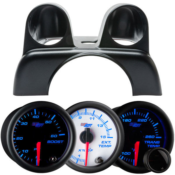 GlowShift 7 Color Series Dual Steering Column Gauge Package For 2003