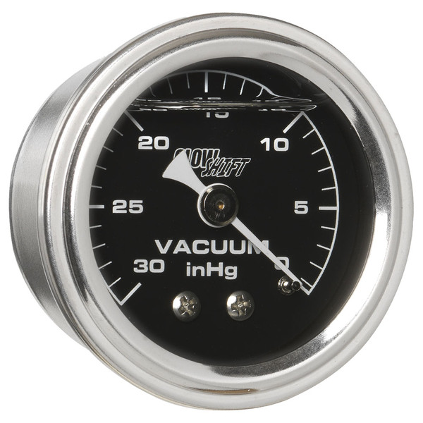 GlowShift Black Dial Mechanical Liquid Filled Vacuum Gauge