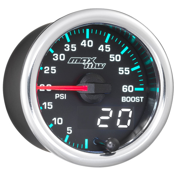 GlowShift | MaxTow Match 60 PSI GM 6.6L Duramax Boost Gauge