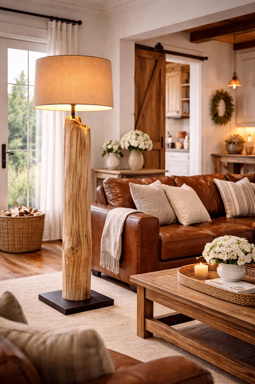 Driftwood Floor Lamp FL605 - Continental Home
