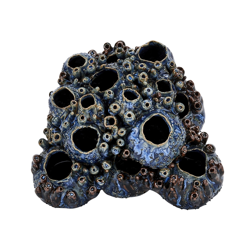 Blue Barnacle Cluster Vase V153B - Continental Home