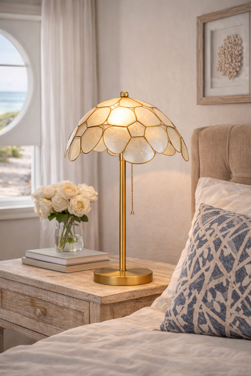 Capiz Shell Dome Table Lamp – 24