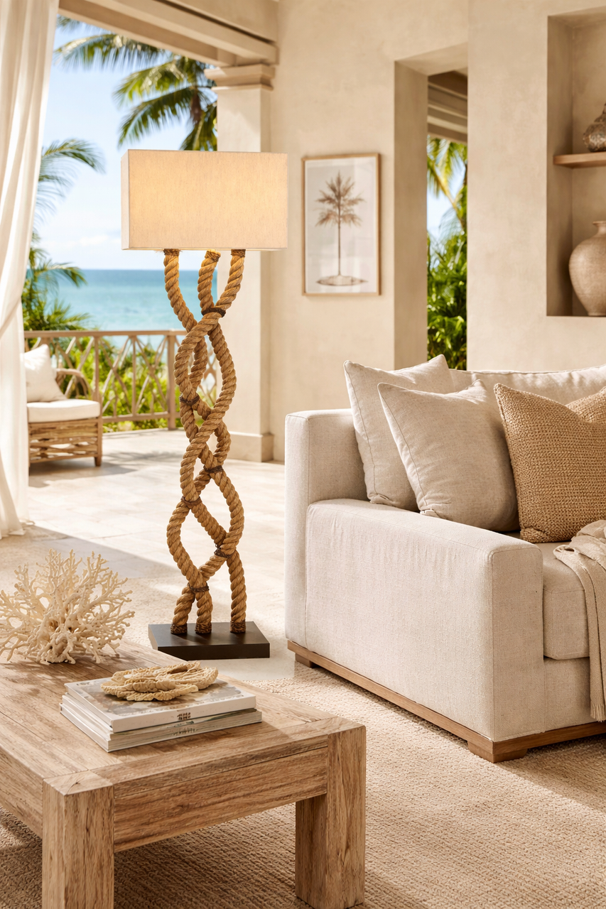 Island Knot Rope Floor Lamp FL131