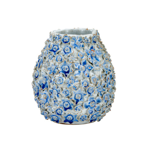 Bouquet De Fleurs Design  Light Blue Vase V230MLB