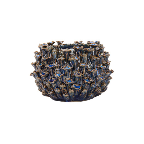 Blue Oyster Mushroom Ceramic Vase