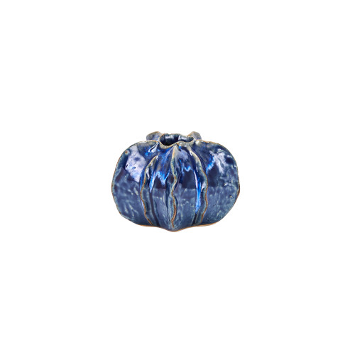 Small Blue Luffa Vase V115SB