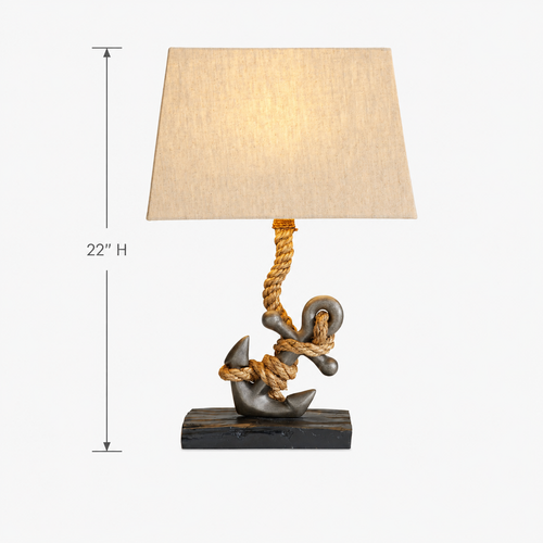 Anchor Natural Rope Table Lamp – 22" L138
