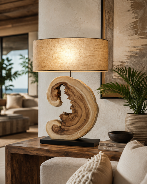 Acacia Block Lamp L642