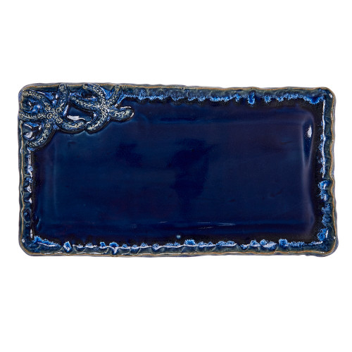 Blue Star Fish Plate V207BL