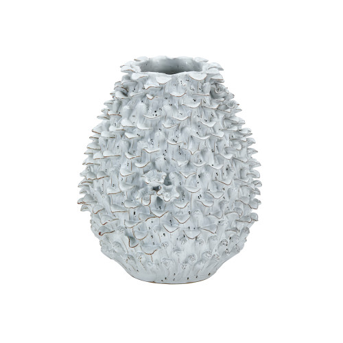 Hand Made White Ceramic Coral Vase V174L